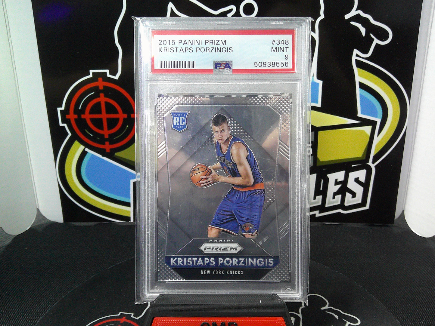 2015 Panini Prizm Kristaps Porzingis #348 PSA 9