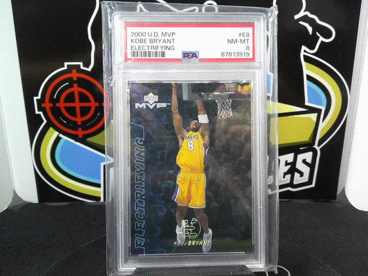 2000 UD MVP Kobe Bryant Electrifying #E8 PSA 8