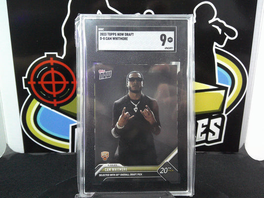 2023 Topps Now Draft D-8 Cam Whitmore SGC 9