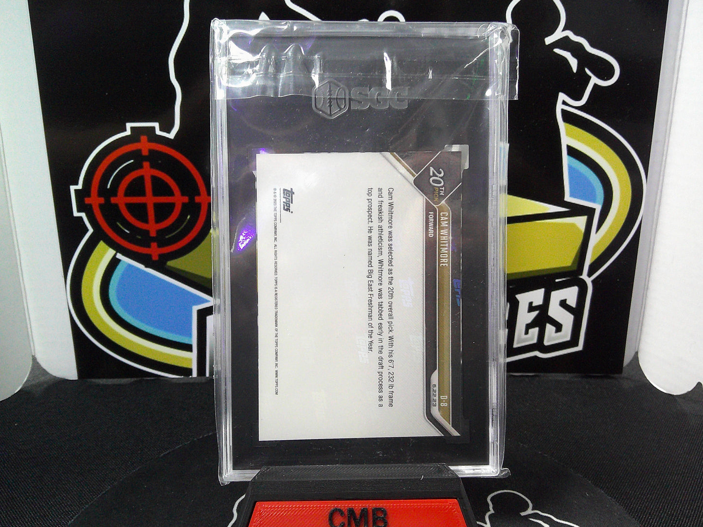 2023 Topps Now Draft D-8 Cam Whitmore SGC 9