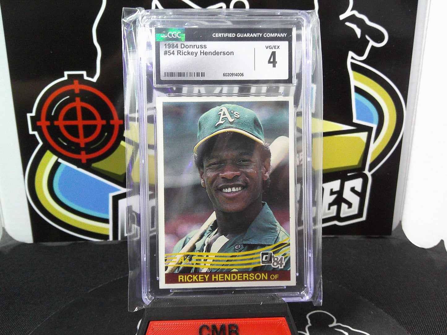 1984 Donruss #54 Rickey Henderson CGC 4
