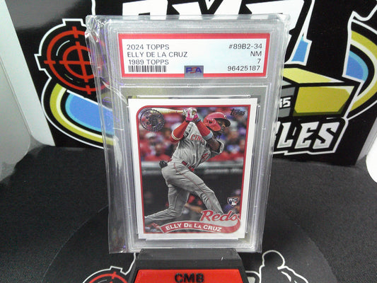 2024 Topps Elly De La Cruz 1989 Topps #89B2-34 PSA 7