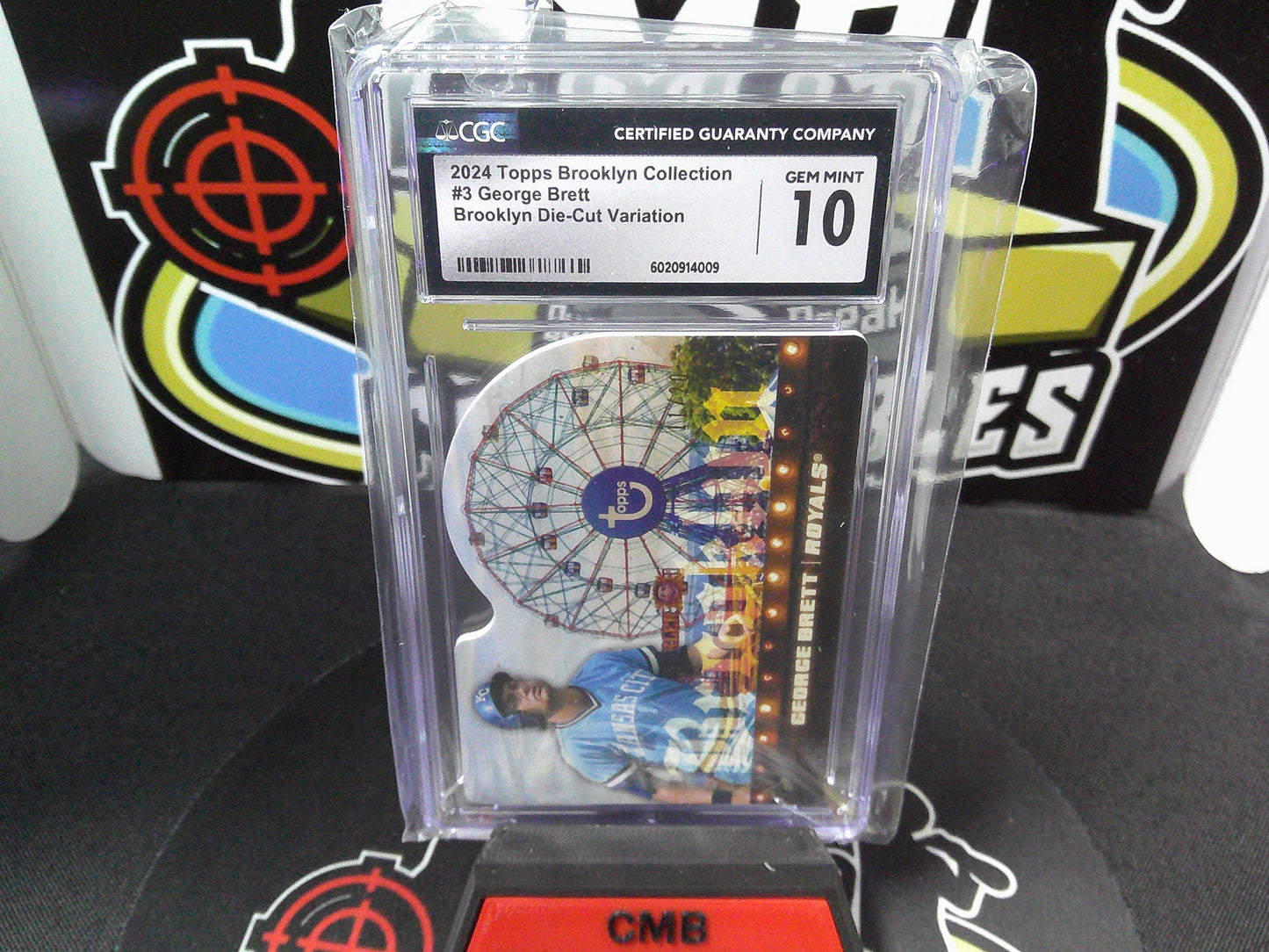 2024 Topps Brooklyn Collection #3 George Brett 11/20 Brooklyn Die-Cut Variation CGC 10