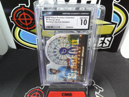 2024 Topps Brooklyn Collection #3 George Brett 11/20 Brooklyn Die-Cut Variation CGC 10