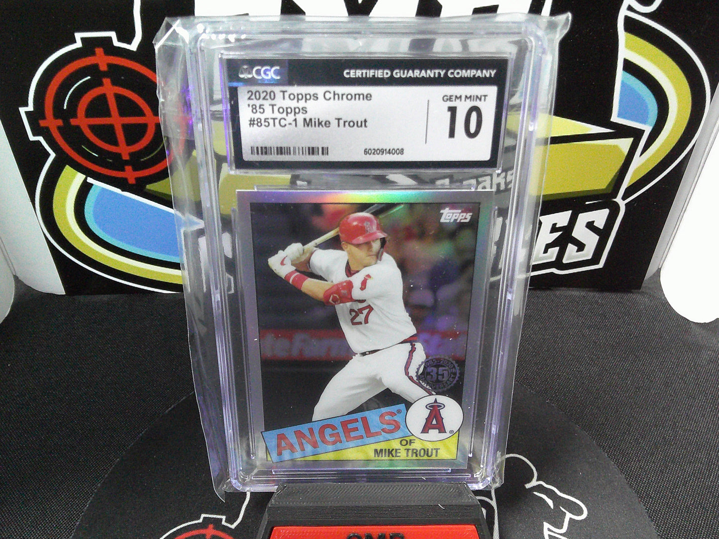 2020 Topps Chrome '85 Topps #85TC-1 Mike Trout CGC 10