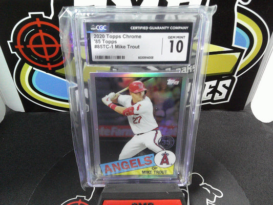 2020 Topps Chrome '85 Topps #85TC-1 Mike Trout CGC 10