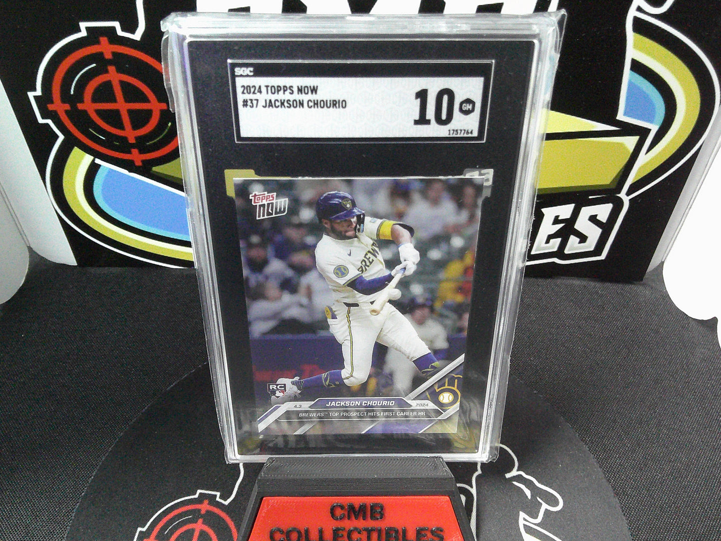 2024 Topps Now #37 Jackson Chourio SGC 10