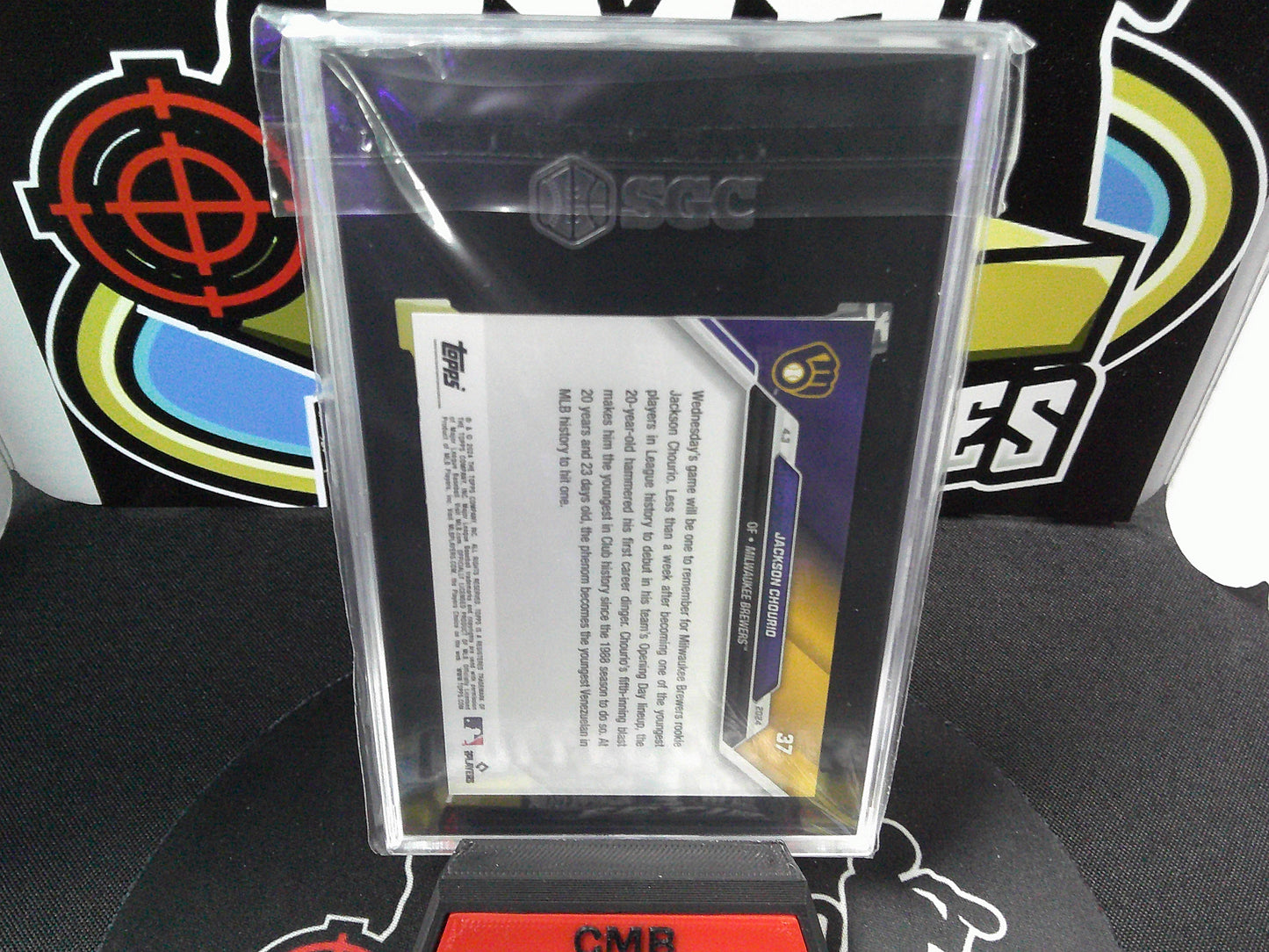 2024 Topps Now #37 Jackson Chourio SGC 10