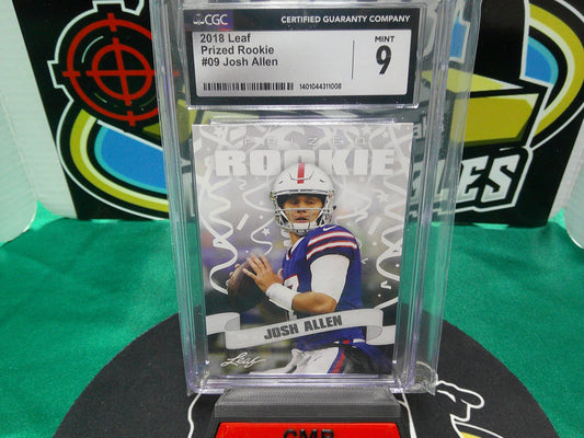 2018 Leaf Prized Rookie #09 Josh Allen CGC 9