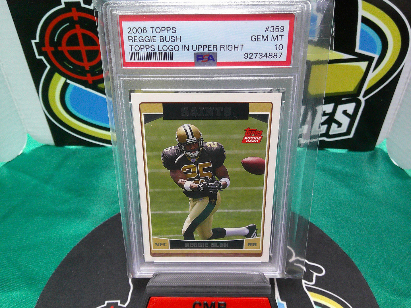 2006 Topps Reggie Bush Topps Logo in Upper Right #359 PSA 10