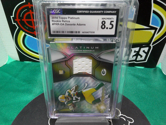 2014 Topps Platinum Rookie Relics #PRR-DA Davante Adams CGC 8.5