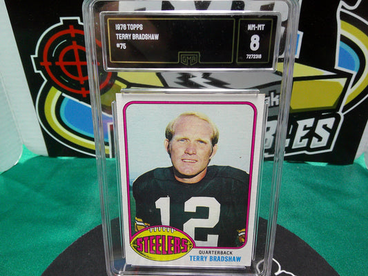 1978 Topps Terry Bradshaw #75 GMA 8