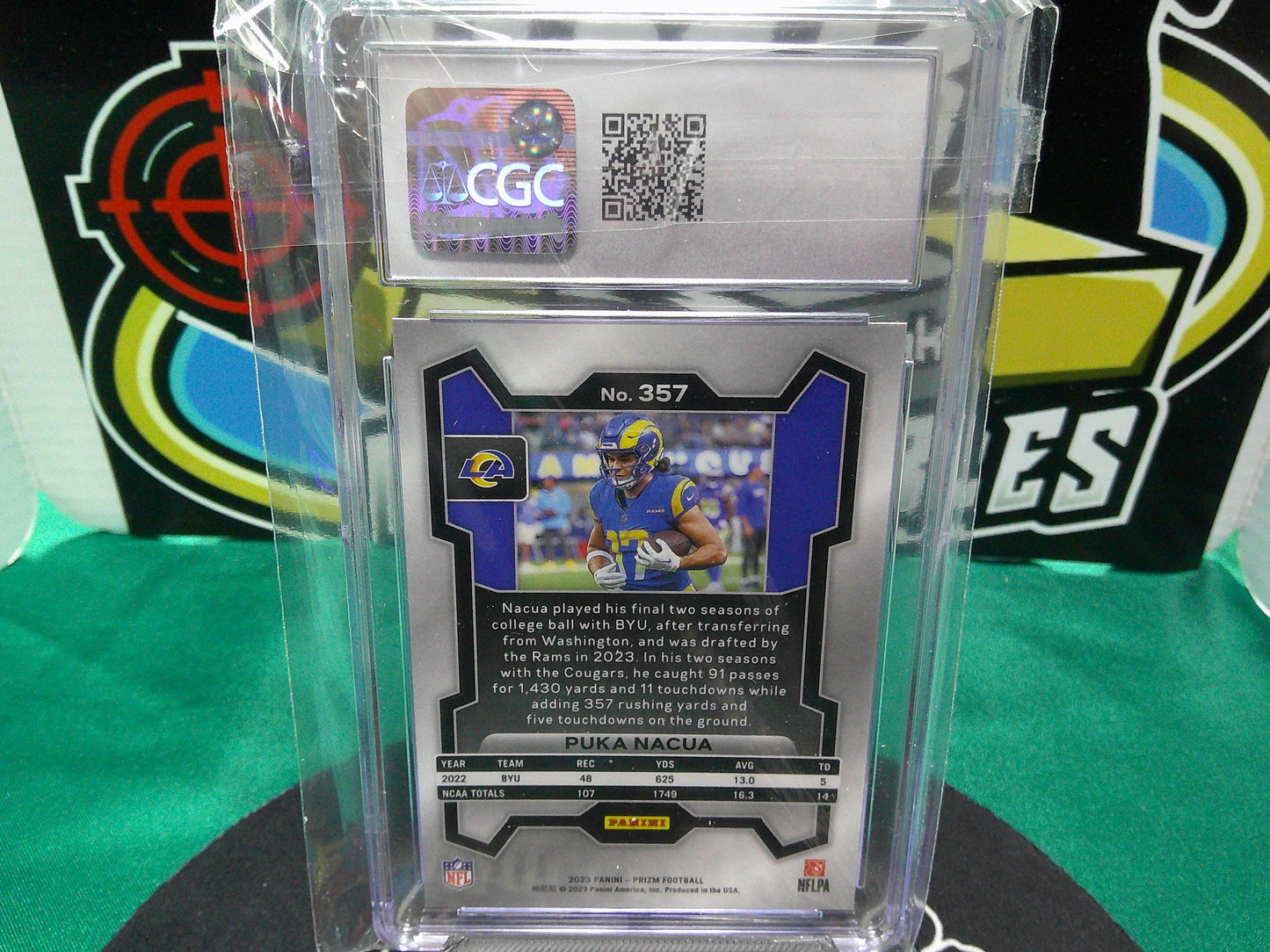 2023 Panini Prizm #357 Puka Nacua CGC 8.5