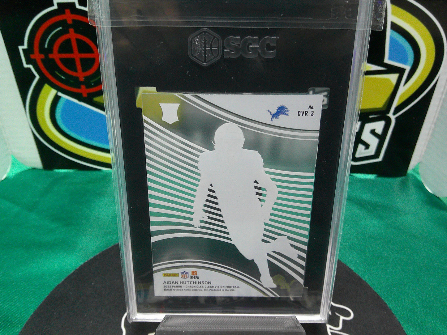 2022 Panini Chronicles CVR-3 Aiden Hutchinson Clear Vision Rookies SGC 10