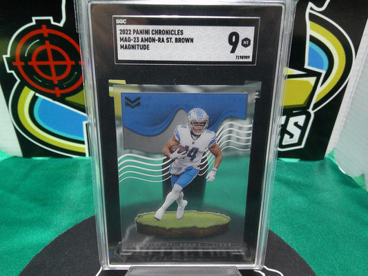 2022 Panini Chronicles MAG-23 Amon-Ra St. Brown Magnitude SGC 9