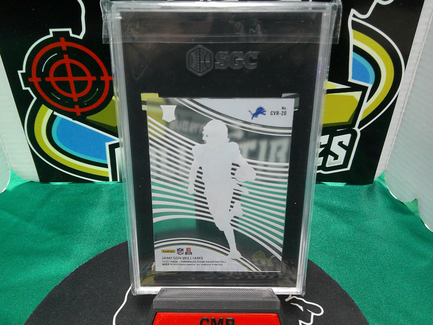 2022 Panini Chronicles CVR-20 Jameson Williams Clear Vision Rookies SGC 9