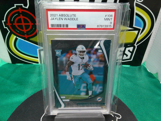 2021 Absolute Jaylen Waddle #106 PSA 9