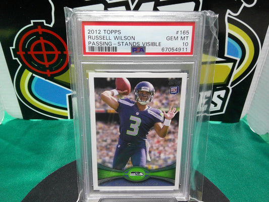 2012 Topps Russell Wilson Passing-Stands Visible #165 PSA 10