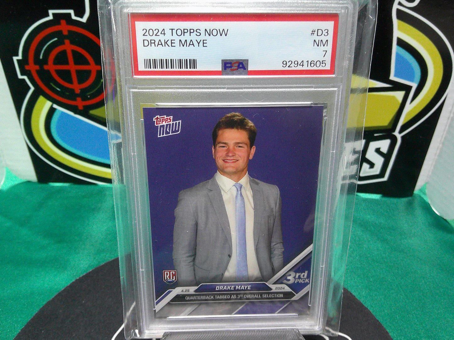 2024 Topps Now Drake Maye #D3 PSA 7
