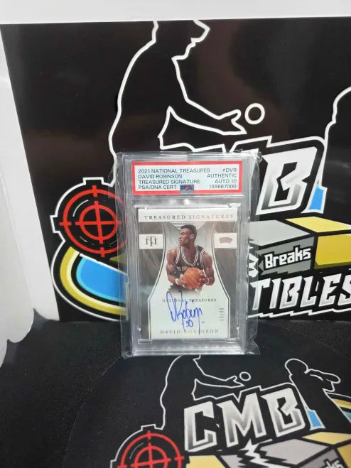 2021 National Treasures Autograph David Robinson PSA AUTO 10