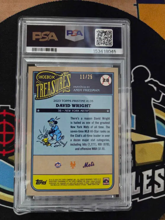 2025 TOPPS 11/25 David Wright PSA 9