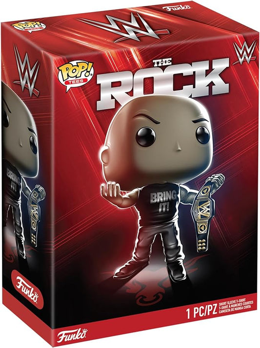 Funko POP! Tees The Rock. Black Unisex XL. Black.