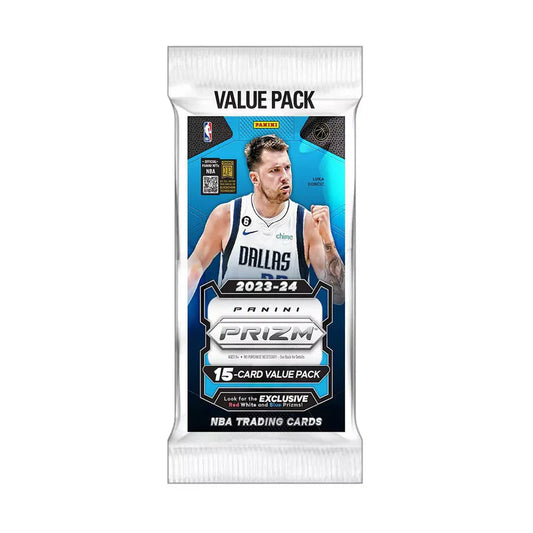 2023-24 Panini Prizm NBA Value Pack. New. 15 Cards. Red, White and Blue Prizms!