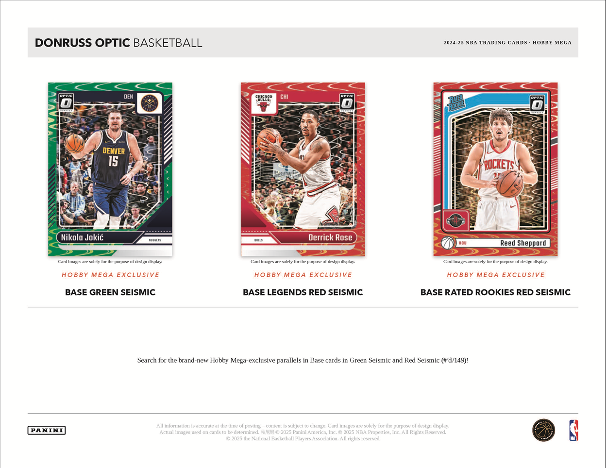 2024-2025 Donruss Optic NBA Hobby Mega Box. New.