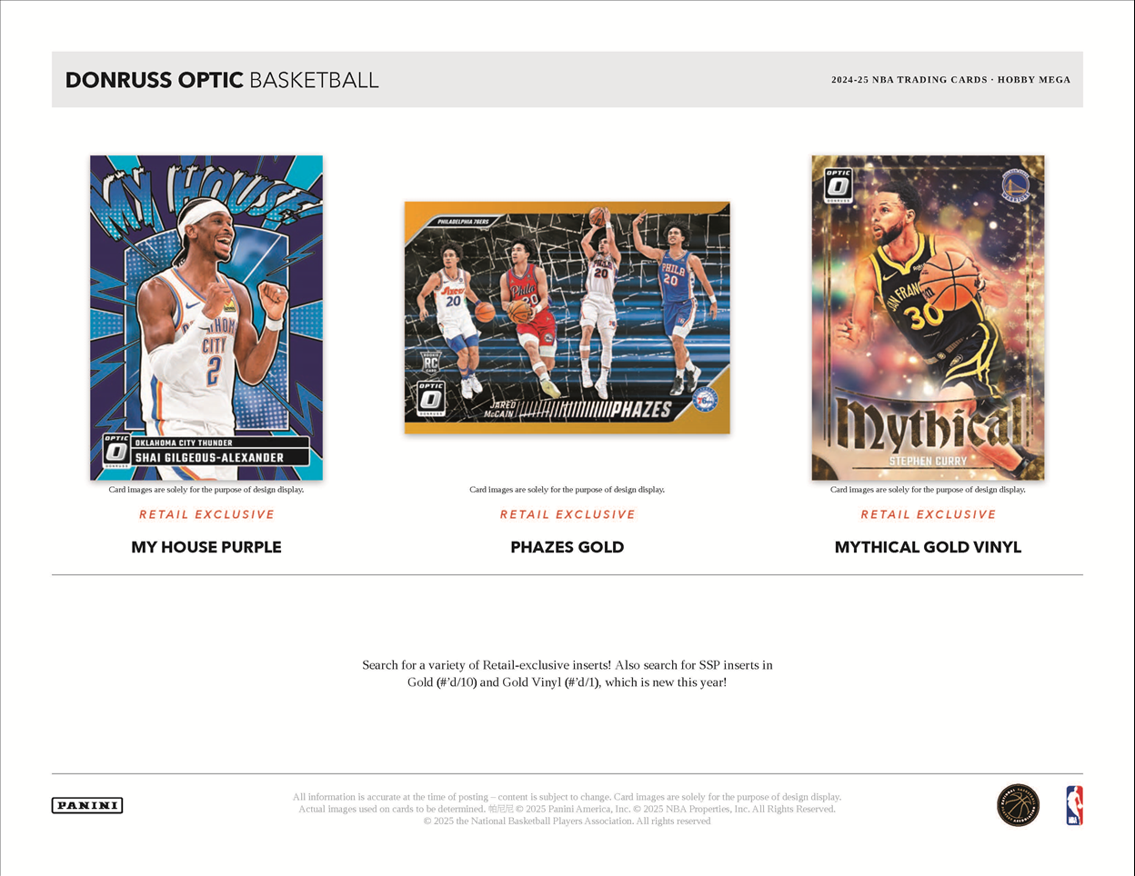 2024-2025 Donruss Optic NBA Hobby Mega Box. New.