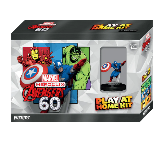 Heroclix Marvel Avengers 60 Captain America Play at Home Kit