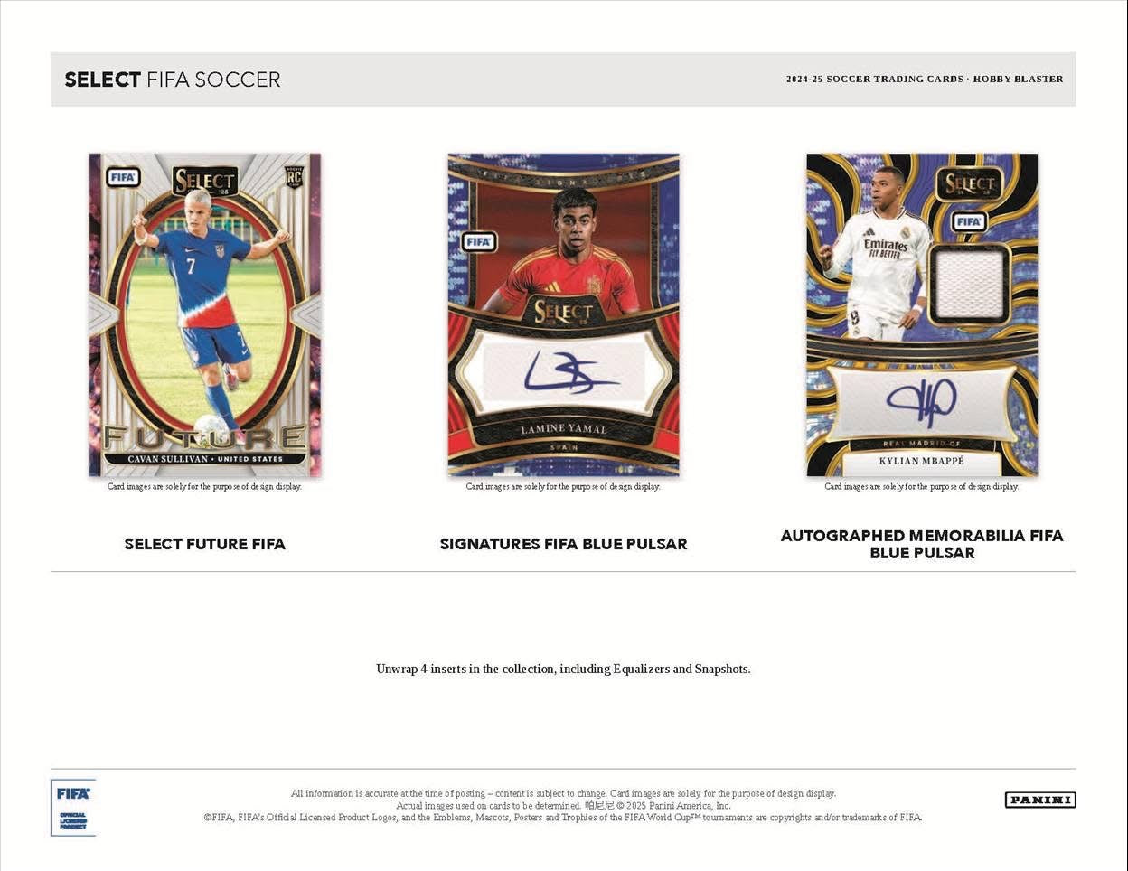 2024-25 Panini Select FIFA Hobby Blaster. New.