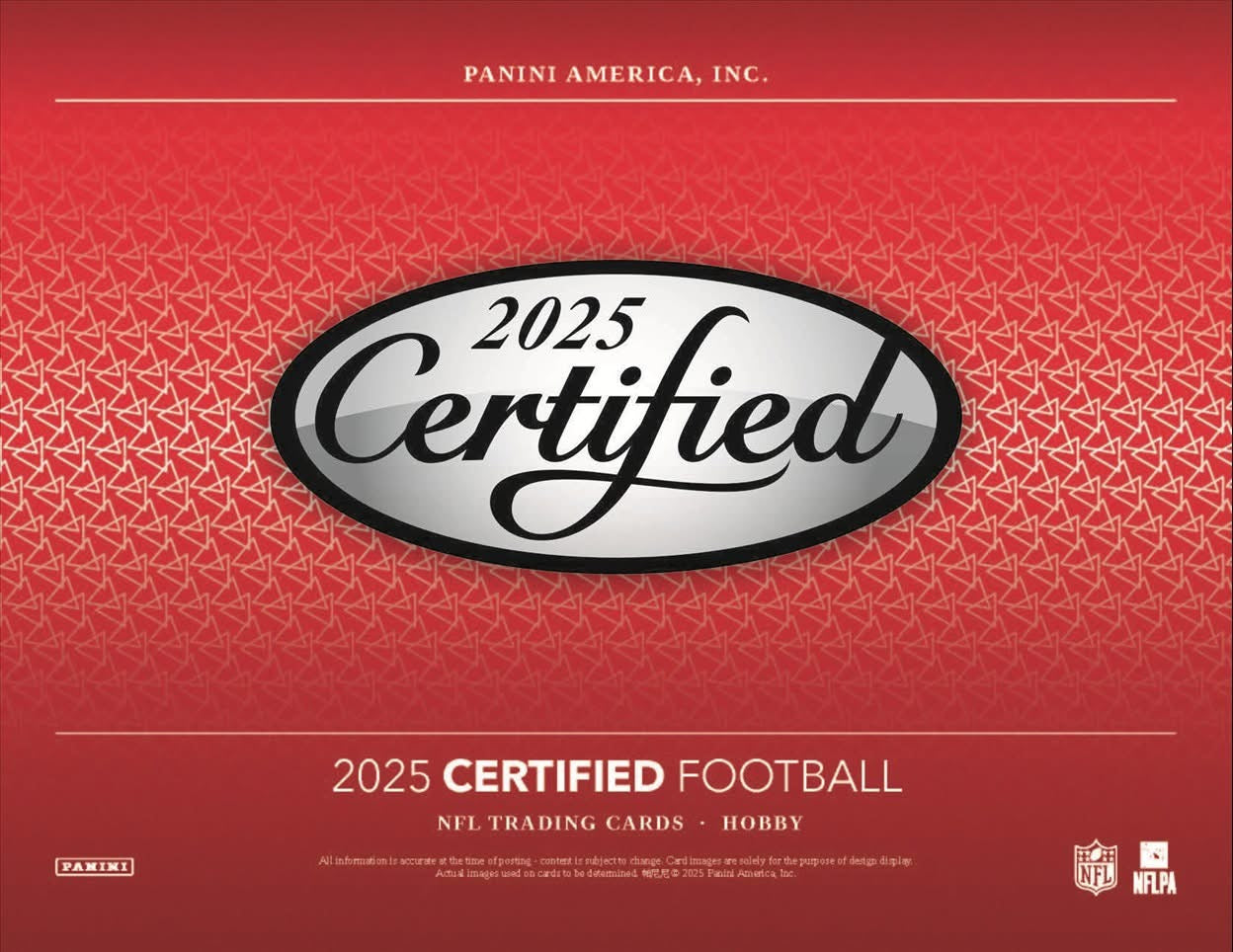 2025 Panini Certified NFL Hobby Box