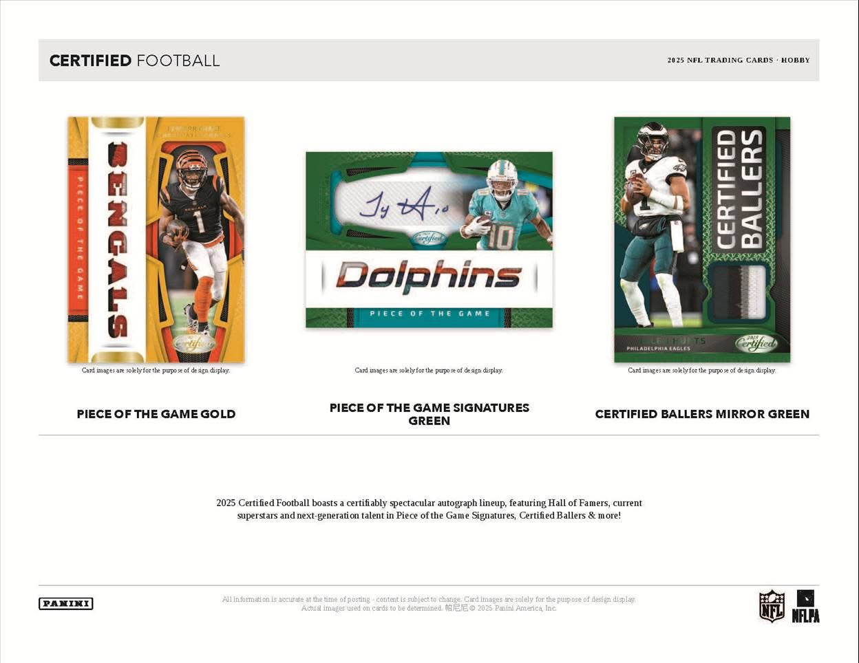 2025 Panini Certified NFL Hobby Box