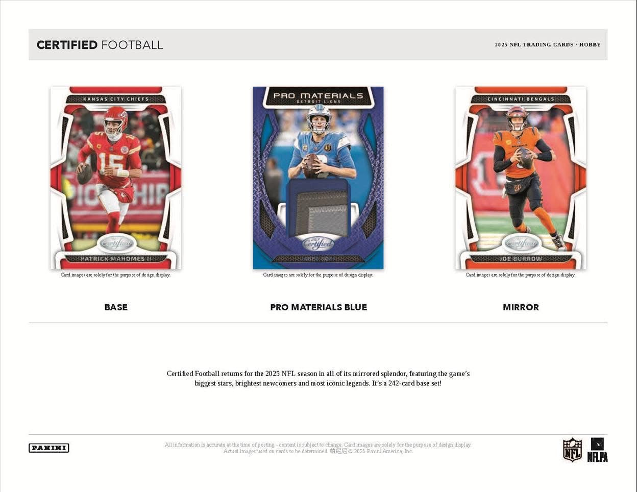 2025 Panini Certified NFL Hobby Box
