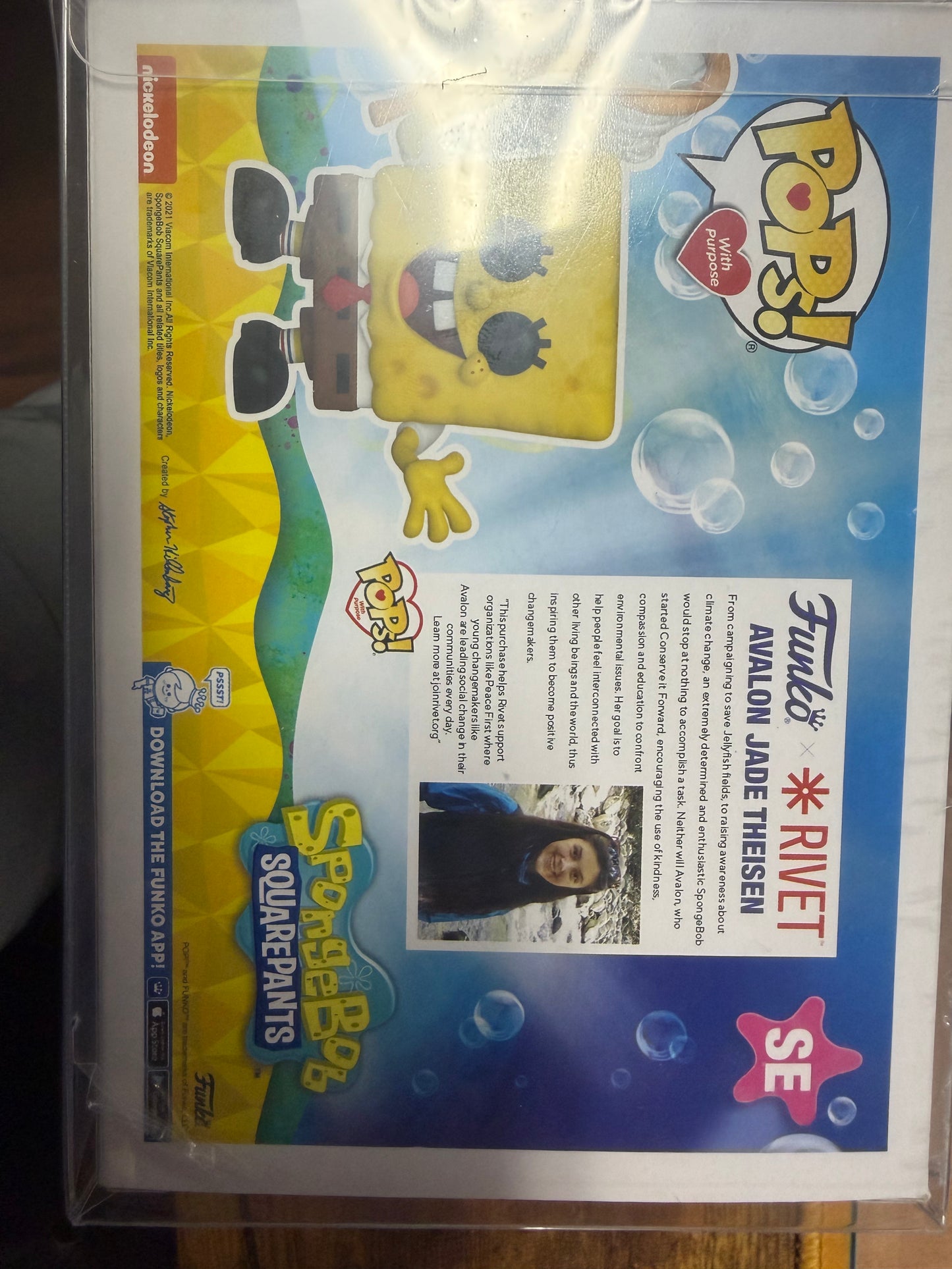 SpongeBob Squarepants Pops with Purchase Tom Kenny AUTOGRAPHED Pop. COA.