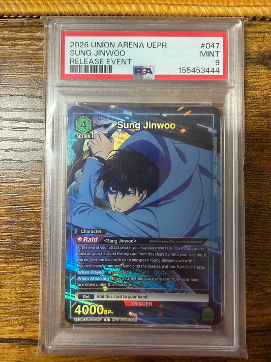 2026 Union Arena Sung Jinwoo Release Event PSA 10.