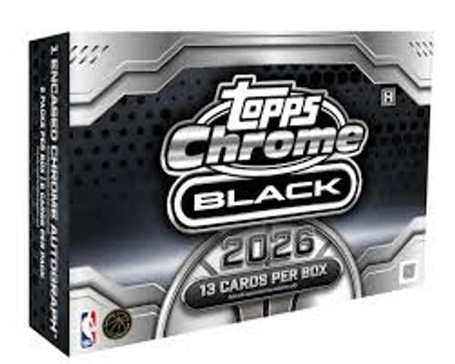 2025/26 Topps Chrome Black NBA Hobby Box. New.