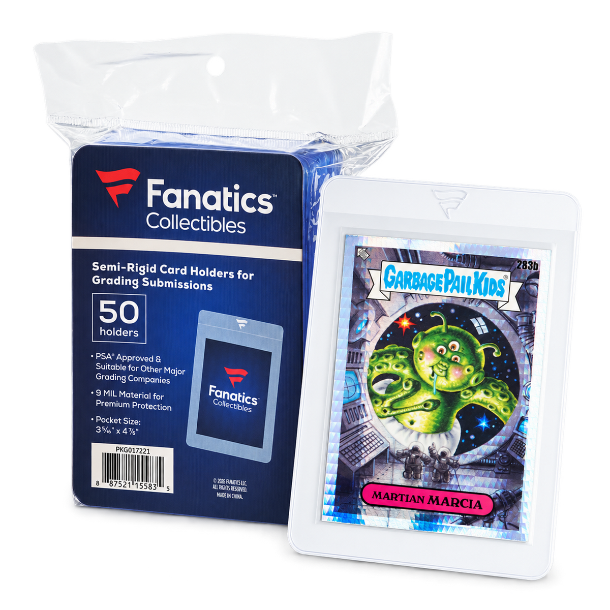 Fanatics Brand Semi Rigid Card Sleeves 50ct pack. New.