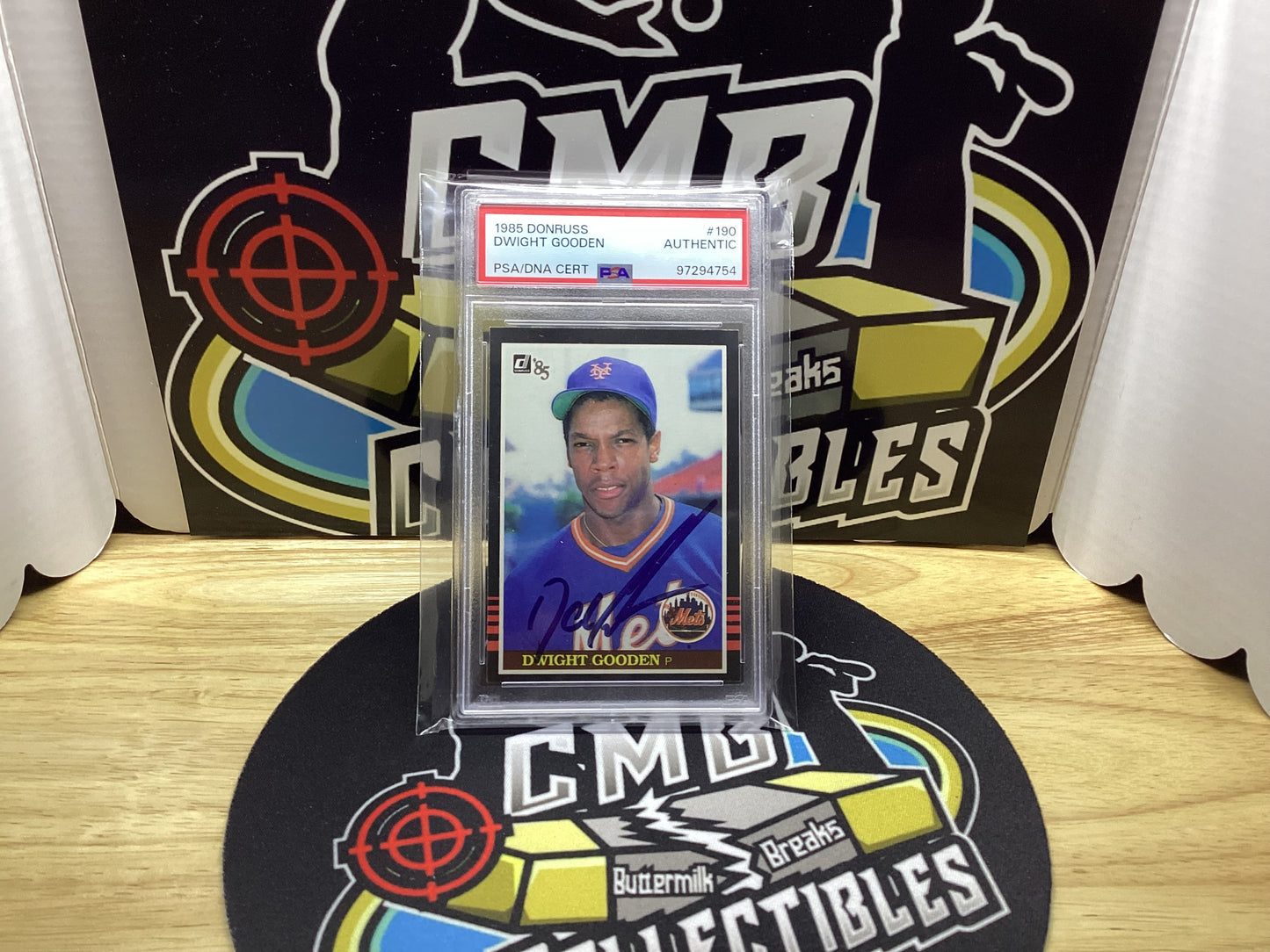 1985 Donruss Dwight Gooden RC Autograph. PSA DNA!