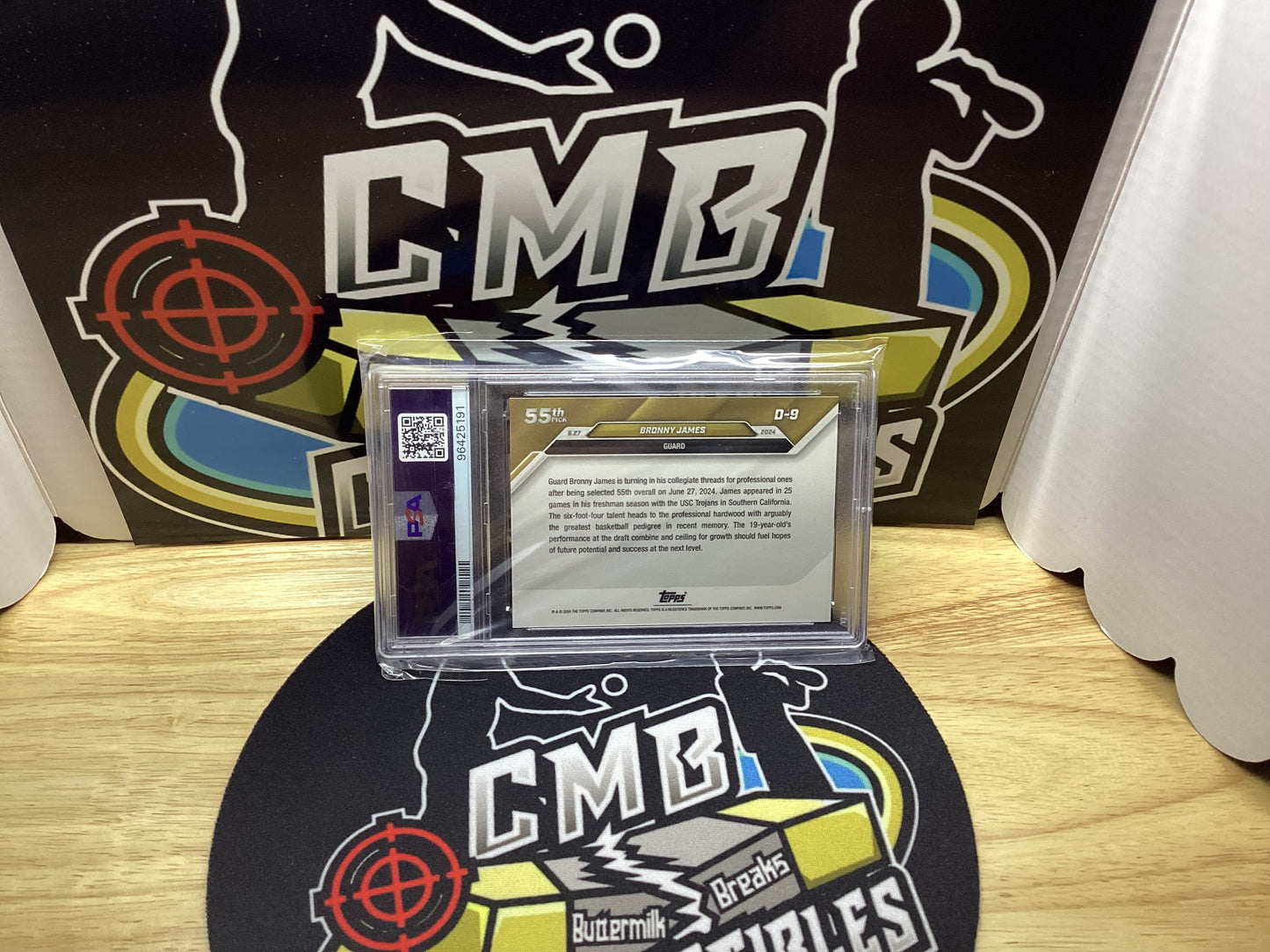 2024 TOPPS NOW Bronny James RC #D9 PSA Grade 10 Mint Condition!