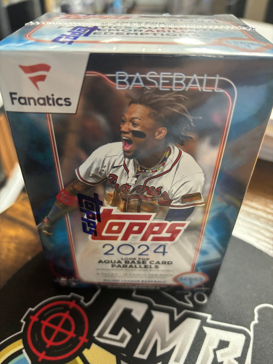 2024 Topps Series 1 MLB Fanatics Blaster Box. New. 9 packs.
