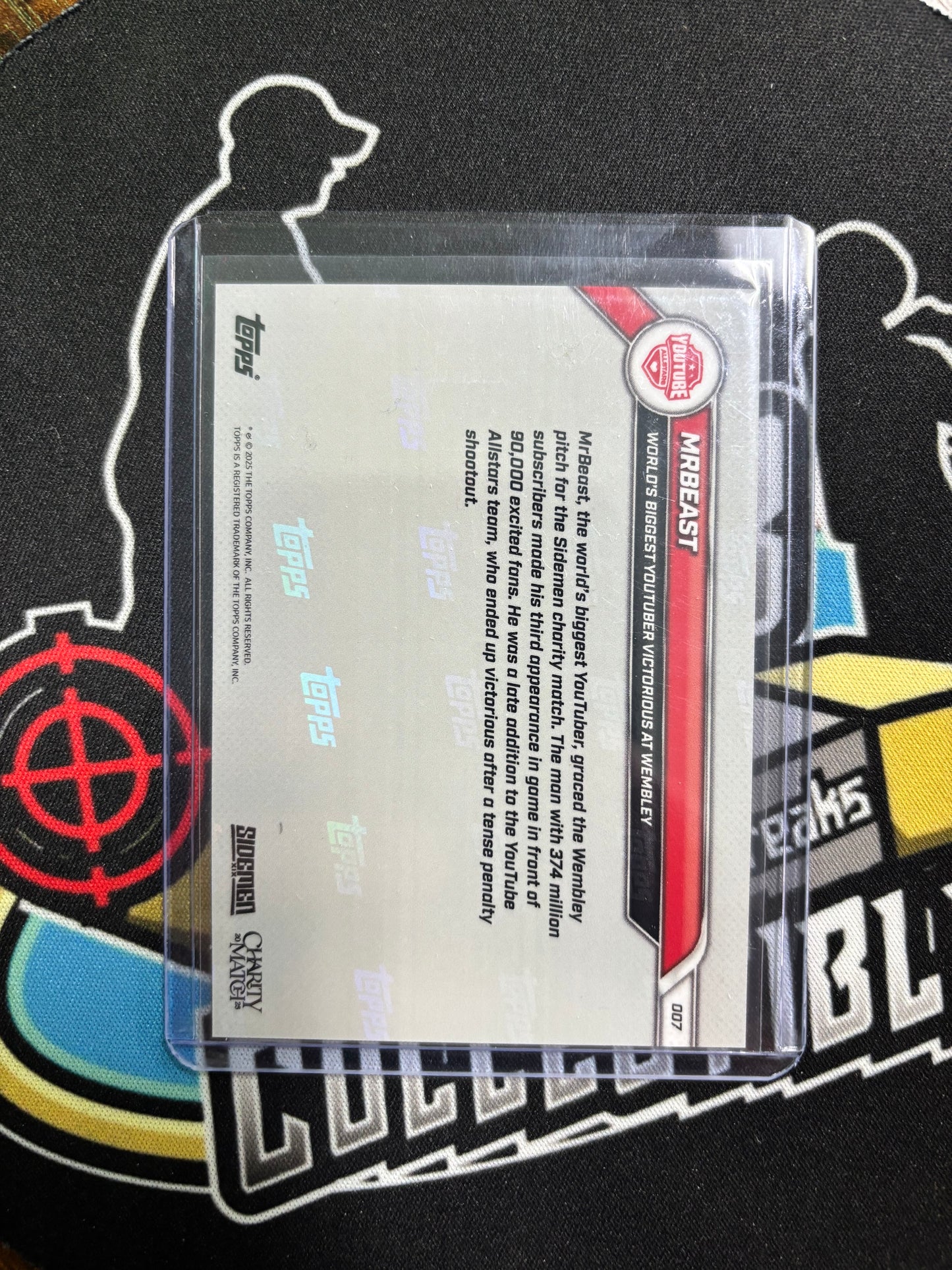 2025 Topps Now MRBEAST Youtuber Victorious at Wembley! 08.03.25!