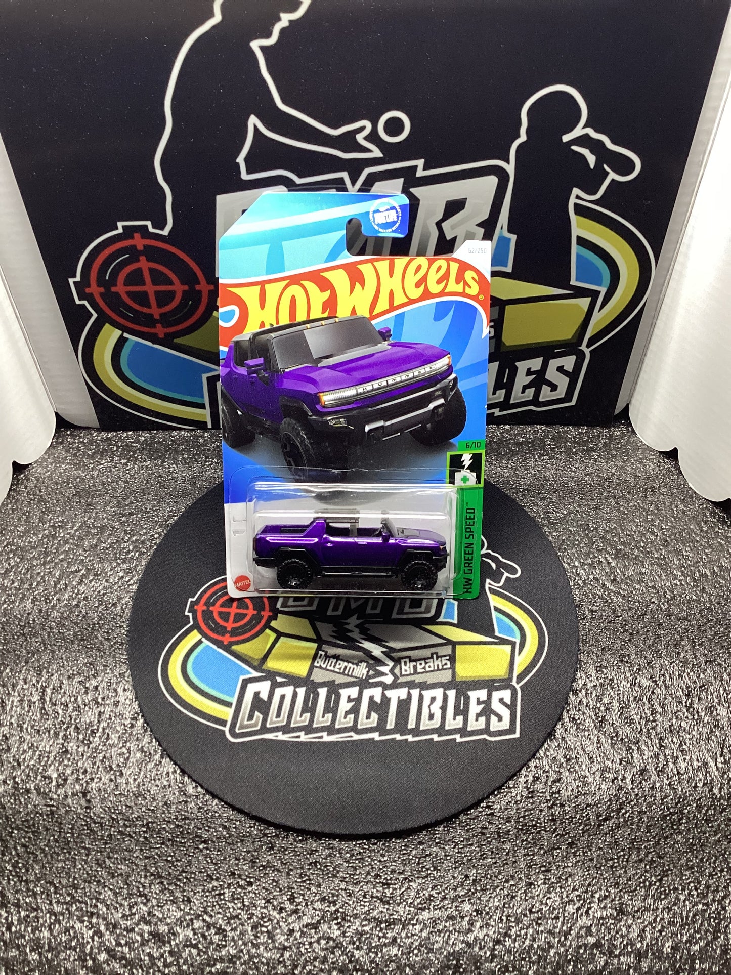 HOT WHEELS Green Speed GMC Hummer EV