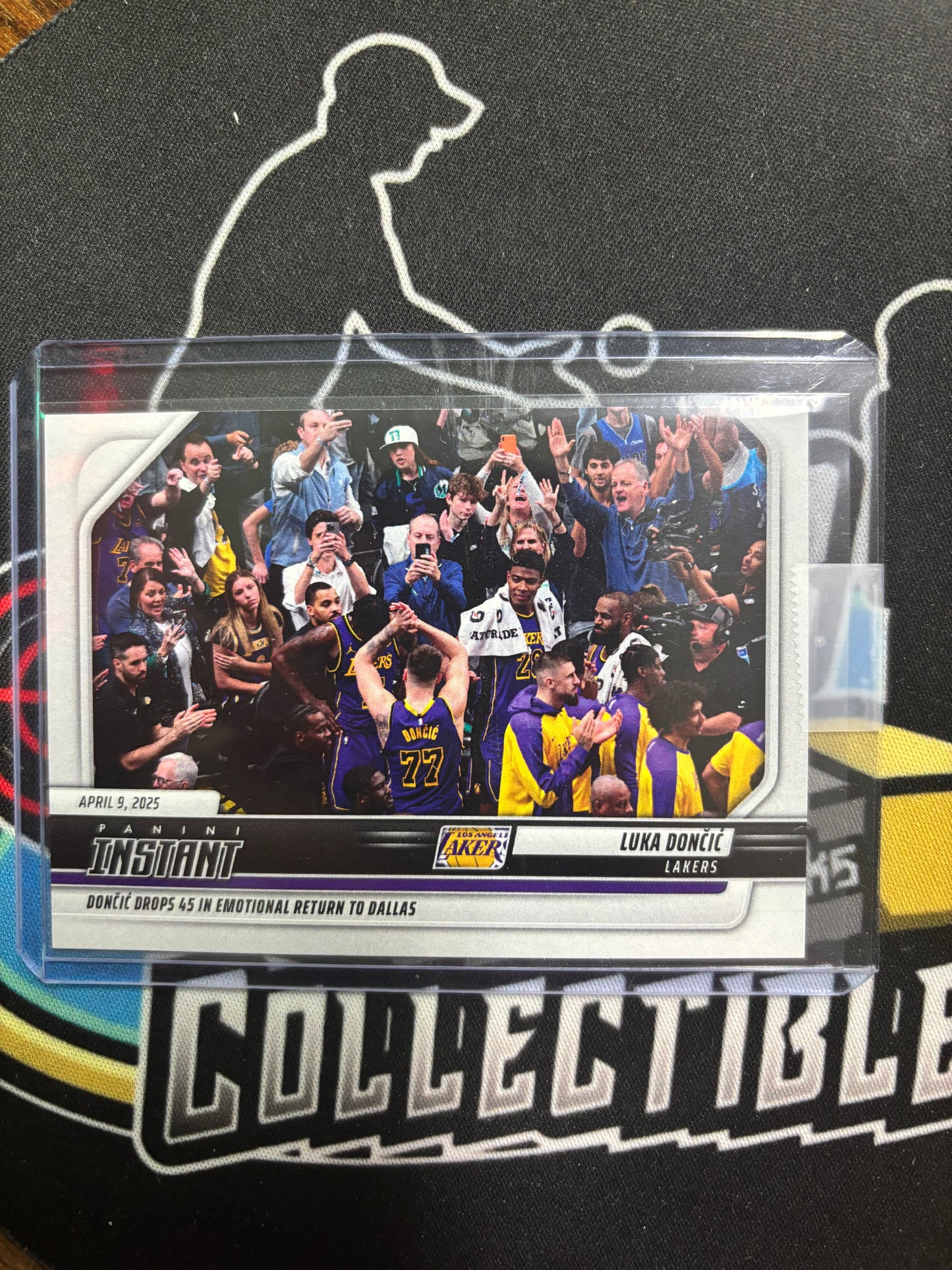 2024-25 Panini Instant Luka Doncic #510. Drops 45 In Emotional Return to Dallas.