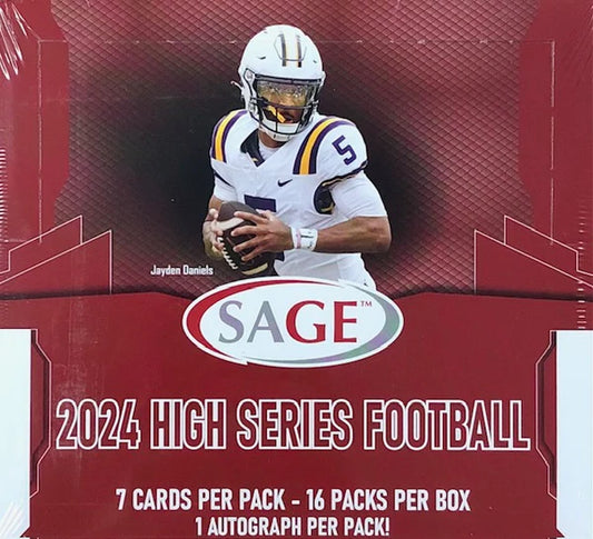 2024 Sage High Series Football Hobby Box Single Pack! New. 1 Auto per pack!