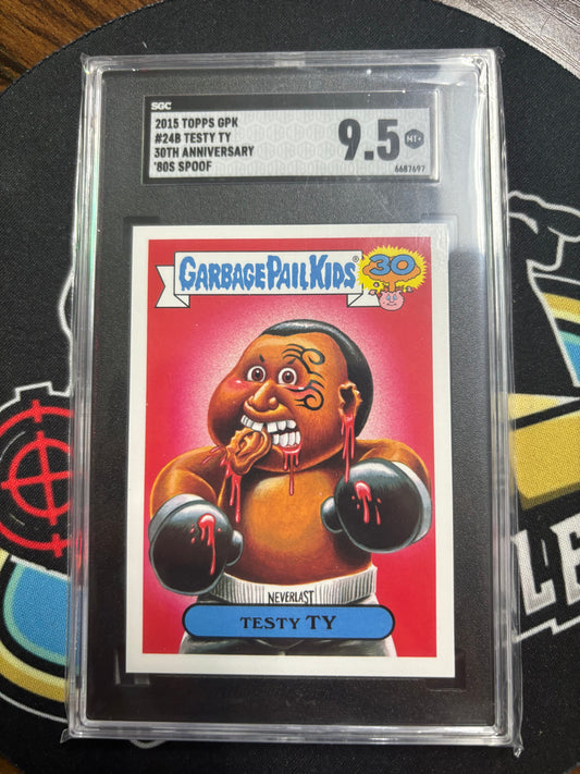 2015 Topps Testy Ty GPK #24B 30th Ann. 80's Spoof Graded 9.5! See description.