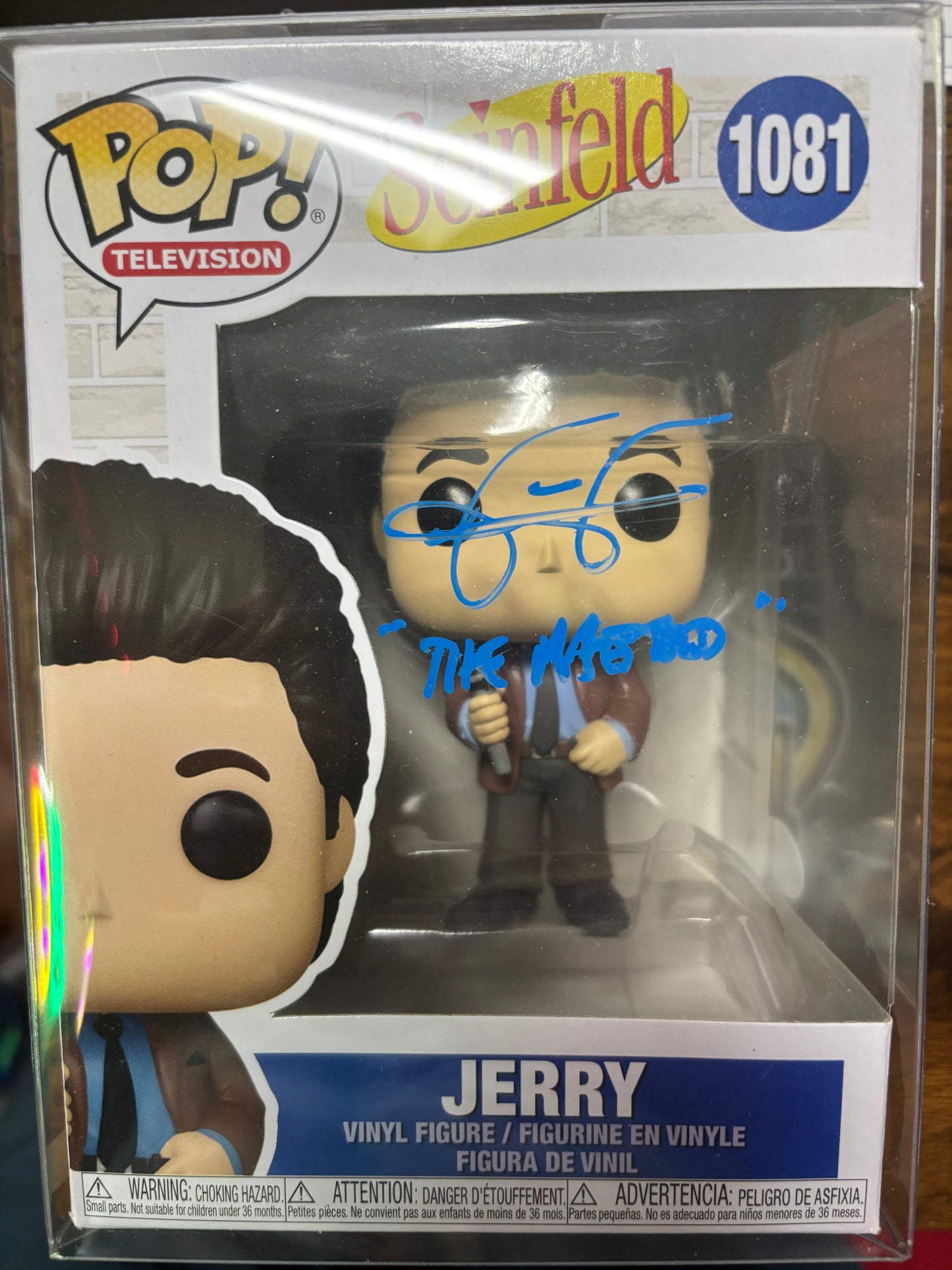 Mark Metcalf Autographed Jerry Seinfeld Funko #1081. "The Maestro". JSA COA. Mint pop.