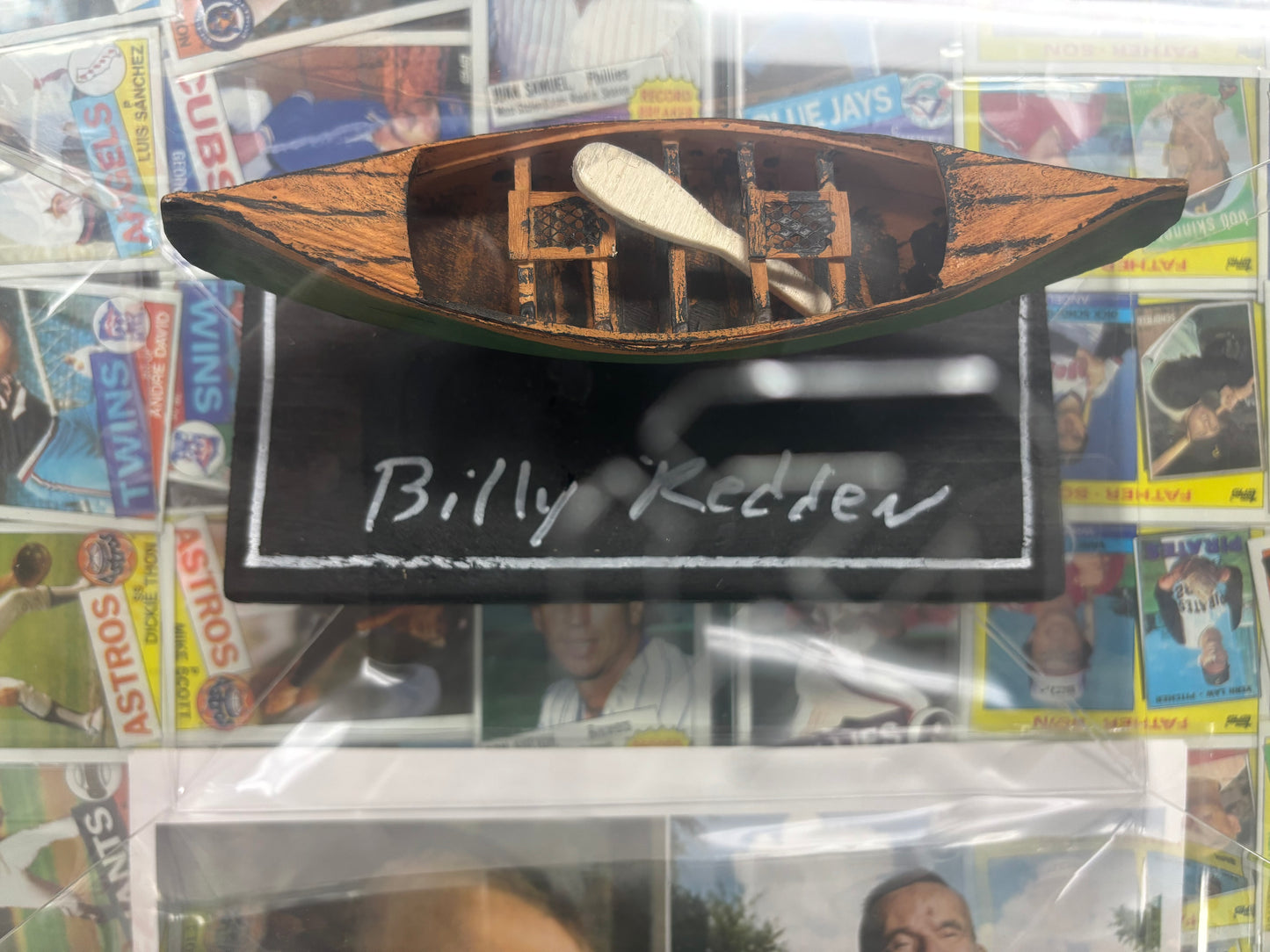 Billy Redden actor that played "Banjo Boy" in the 1972 movie Deliverance. Autographed wooden boat/canoe with Beckett COA! Unique and one of a kind collectors piece.