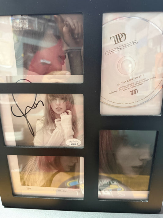 Taylor Swift JSA Certified Autograph Collage. Wood Frame.