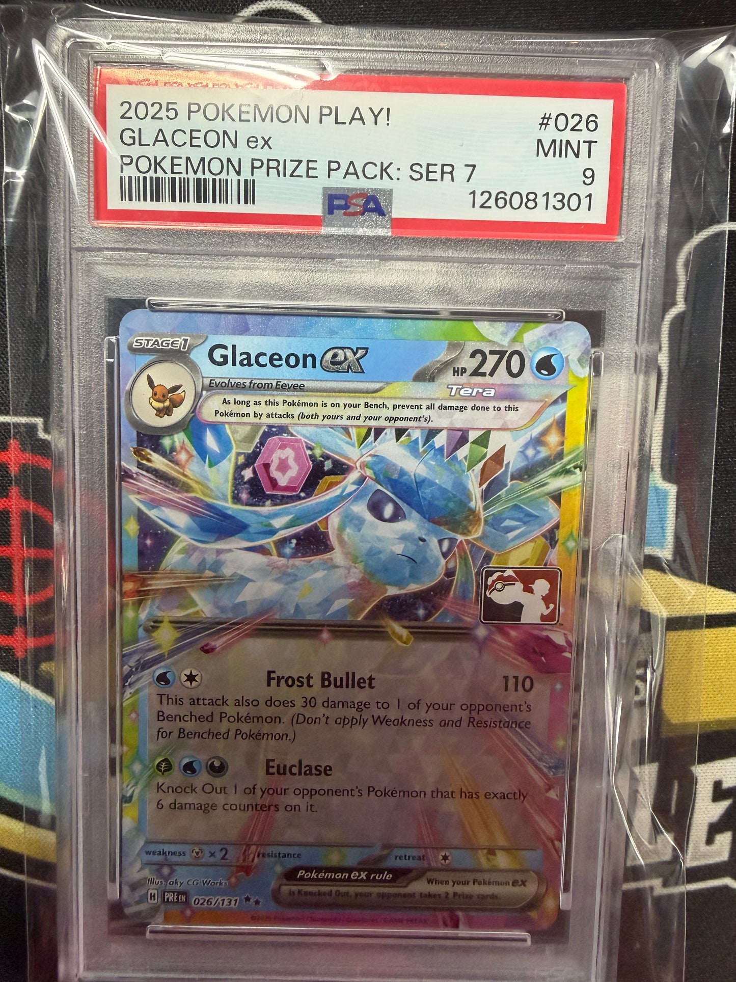 2025 Pokemon Play Glaceon ex #027 PSA 9!